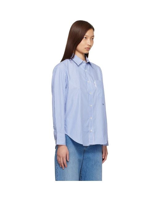 HOMMEGIRLS Blue Oxford Shirt