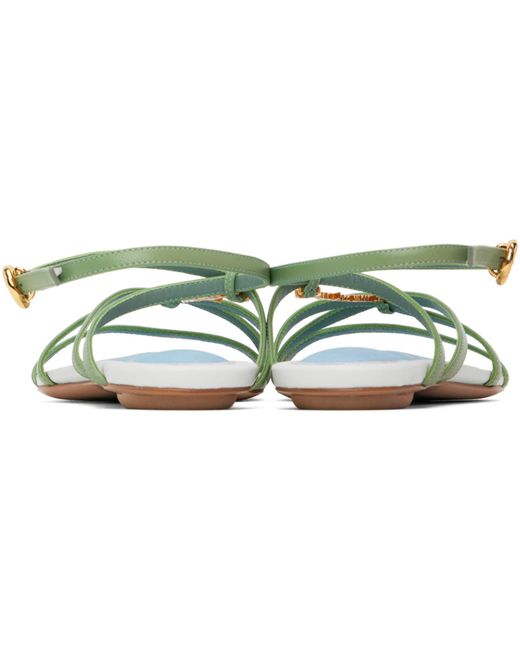 Jacquemus Black 'Les Sandales Pralu Plates' Sandals
