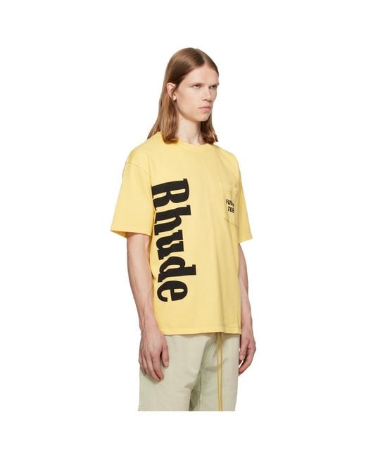 Rhude Metallic Logo Pocket T-Shirt for men