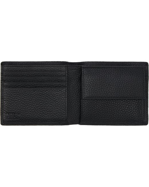 DIESEL Black Bi Fold Coin S Wallet for men