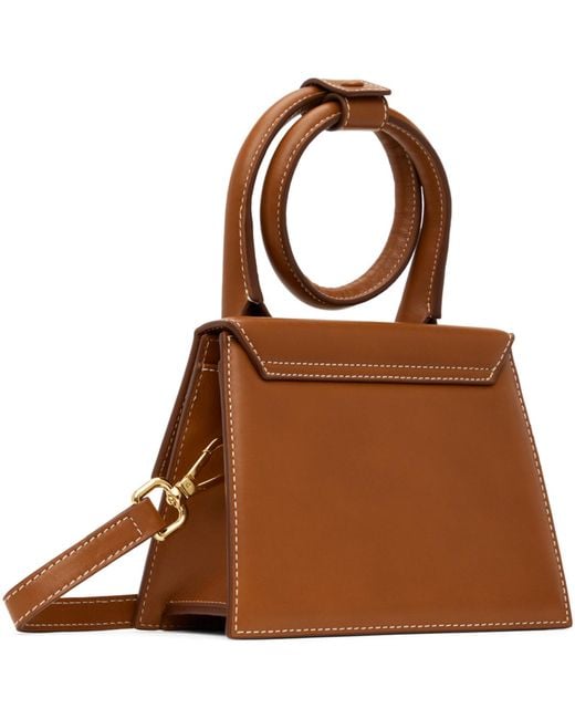 Jacquemus Brown Le Papier 'Le Chiquito Nœud' Bag