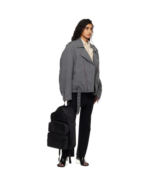 MM6 by Maison Margiela Black Numeric Backpack for men