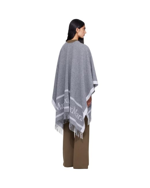 Max Mara Blue Hildestole Scarf