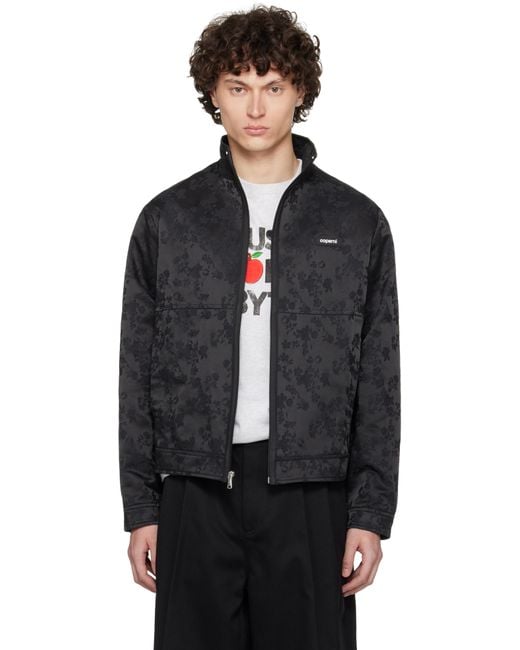 Coperni Black Jacquard Zipped Jacket for men