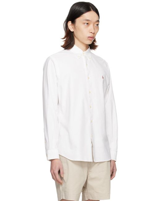 Polo Ralph Lauren White 'the Iconic Oxford' Shirt for men