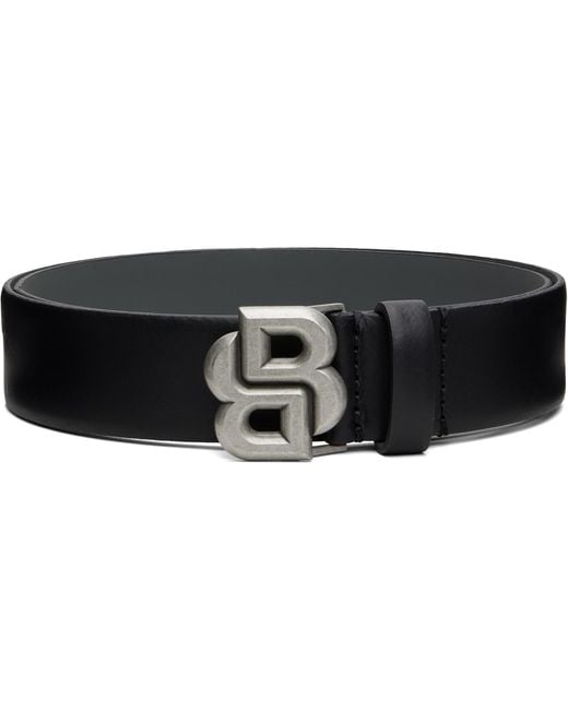 Boss Black Double B Monogram Buckle Belt for men