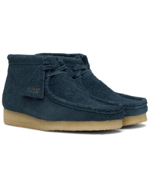 Clarks Blue Wallabee Boots for men