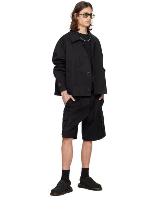 Lownn Black Cropped Jacket for men