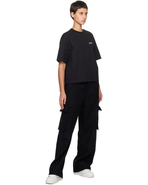 Axel Arigato Black Patch Cargo Trousers