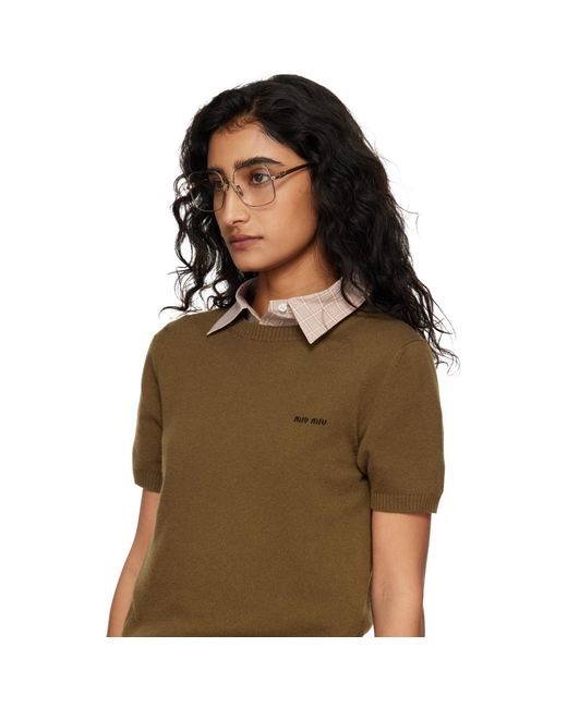 Miu Miu Black Square Glasses