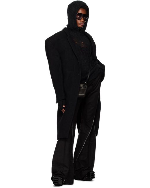 Rick Owens Black Tatlin Coat for men
