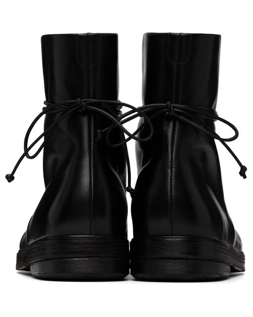 Marsèll Black Zucca Zeppa Combat Boots for men