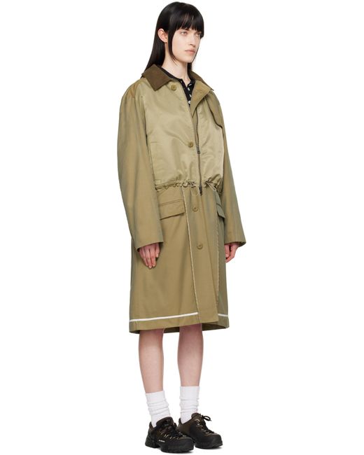 ANDERSSON BELL ベージュ Bomber Mix トレンチコート Black