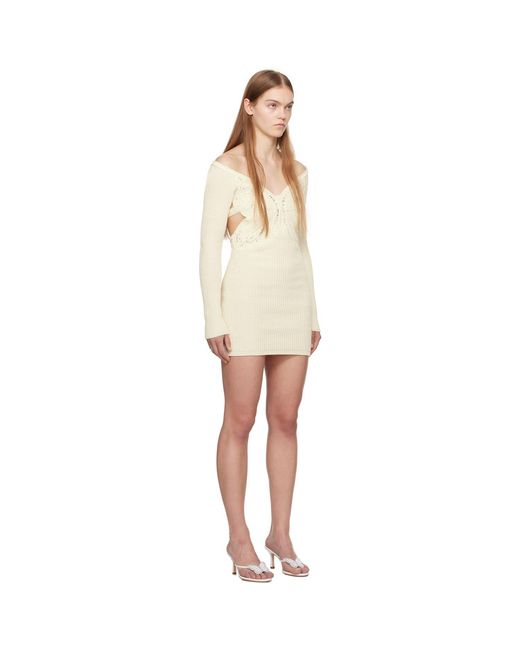 Blumarine Black Off-white Butterfly Minidress