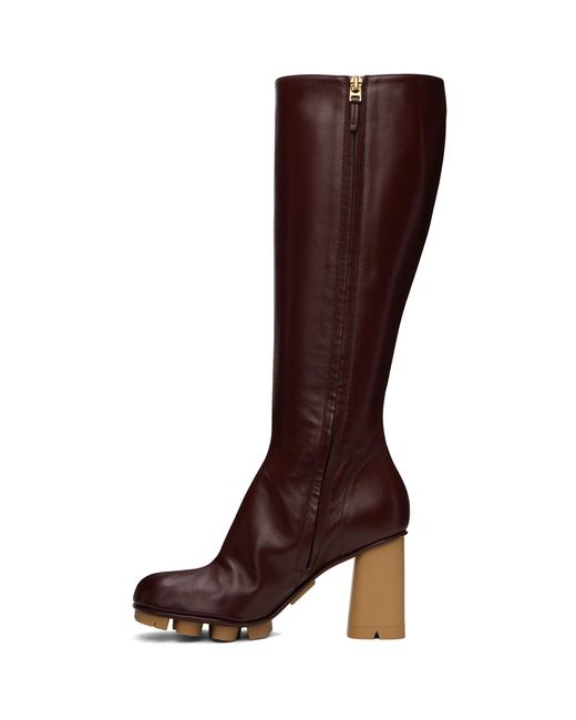 Bottega Veneta Brown Burgundy Shore Boots