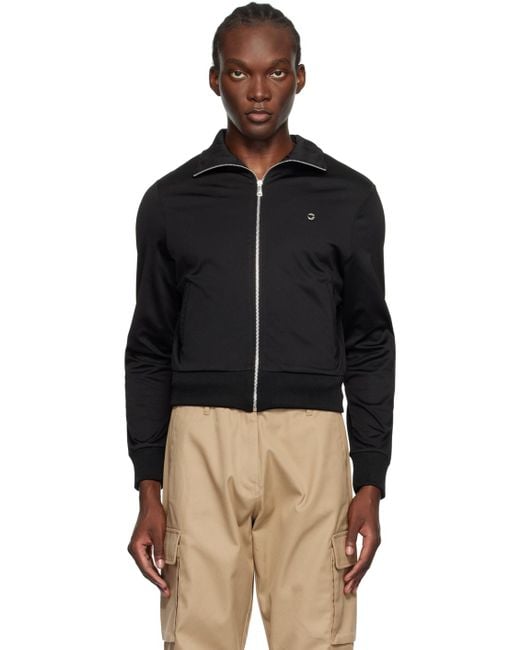 メンズ Coperni ブラック ジップアップ トラックジャケット Black
