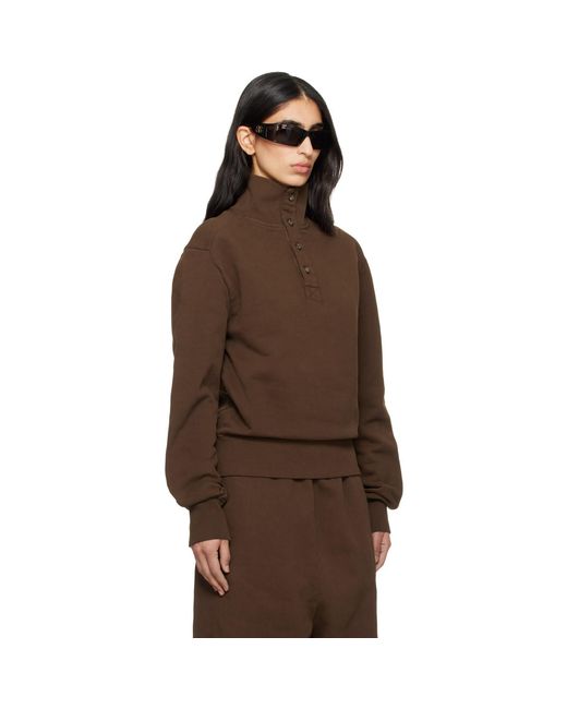 Entire studios Brown Port Pullover Sweatshirt