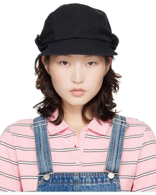 OPEN YY BUCKET BERET BLACK 帽子 OPEN YY Bucket Beret Cap in Black | Lyst