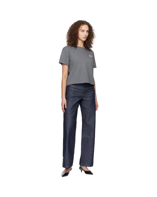 A.P.C. Black Boxy Petit 'Vpc' T-Shirt