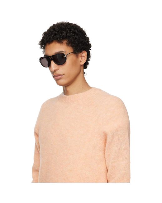 Bottega Veneta Black Knot Aviator Sunglasses for men