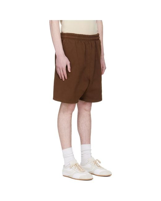 Entire studios Brown Standard Sweat Shorts for men