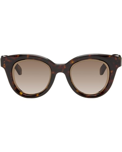 Loewe Black Mini Anagram Butterfly Sunglasses