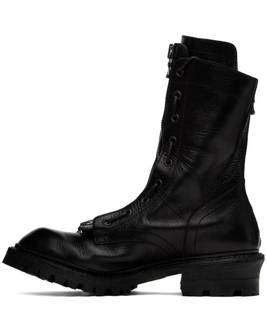 Julius Two-Way Zip Boots in Black for Men | Lyst UK