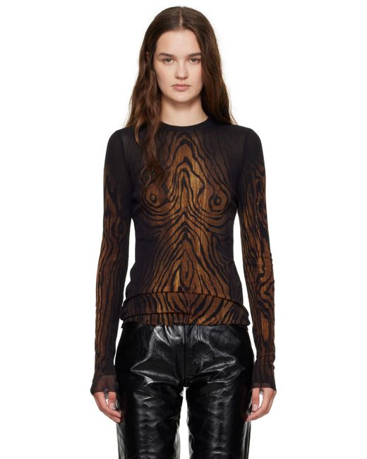 Jean Paul Gaultier Black 'The Wood' Top
