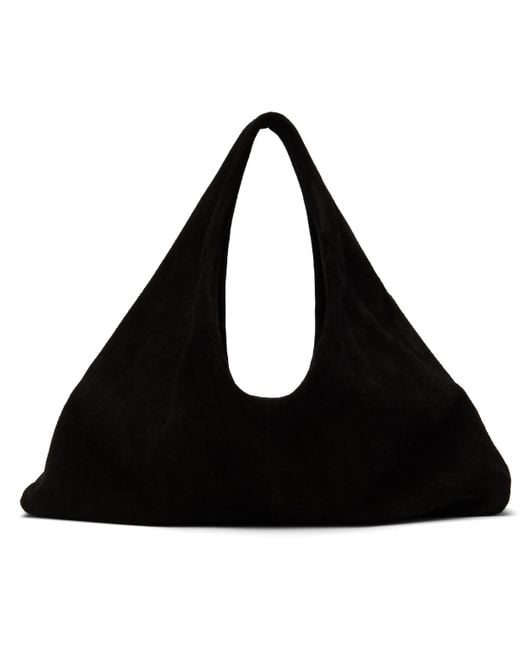 Kassl Black Anchor Small Suede Tote