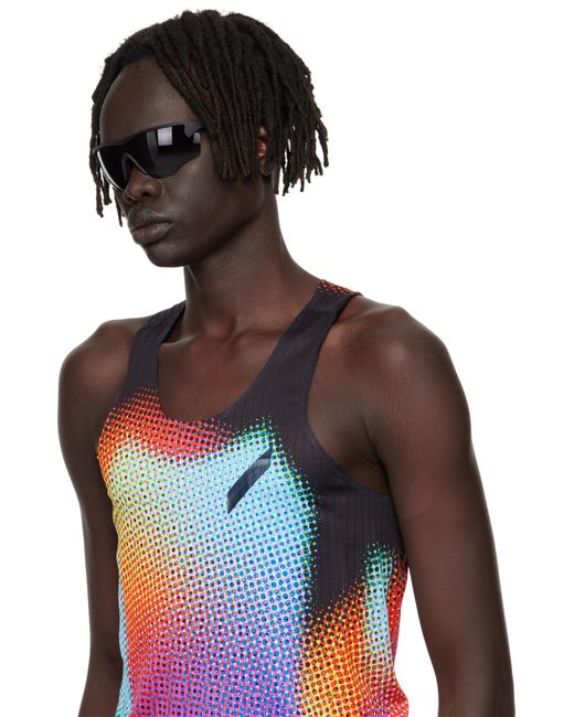 メンズ District Vision ブラック Junya Racer サングラス Green