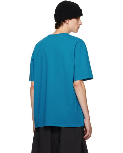 Moncler Genius Moncler X Salehe Bembury Blue Printed T-shirt for men