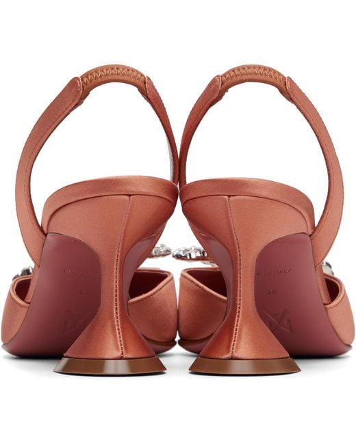 AMINA MUADDI Black Rosie Sling 70 Heels