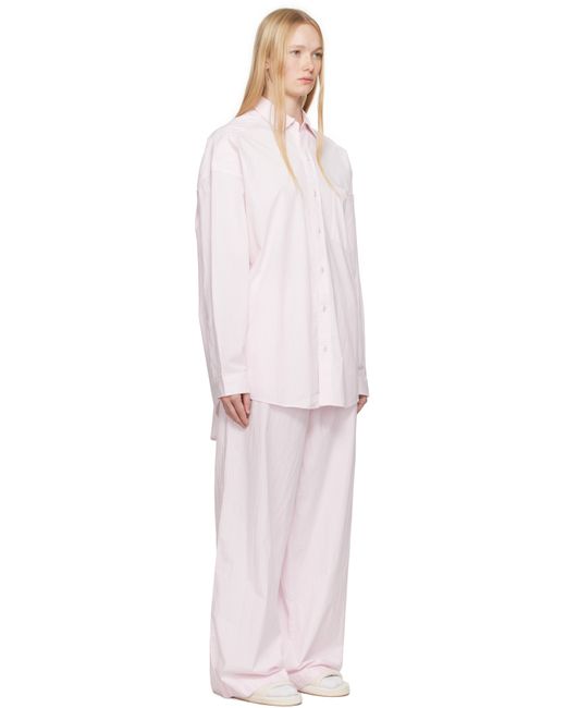 Skims Black Cotton Poplin Oversized Sleep Pyjama Set