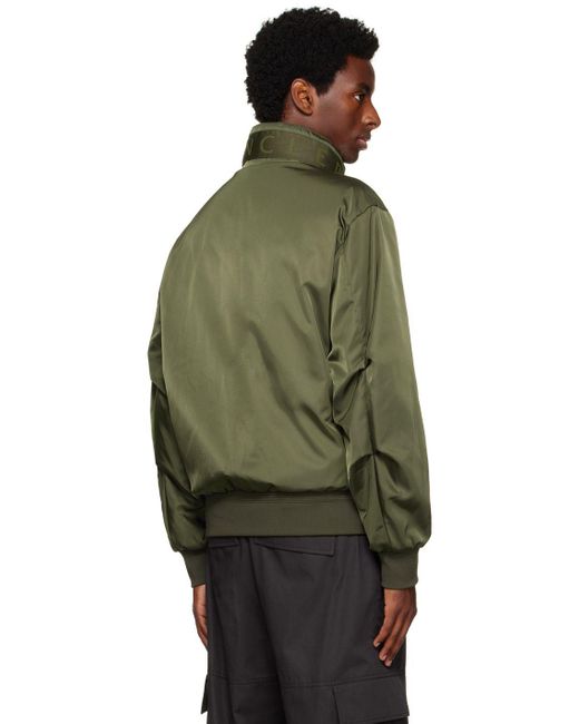 Moncler green shop bomber jacket