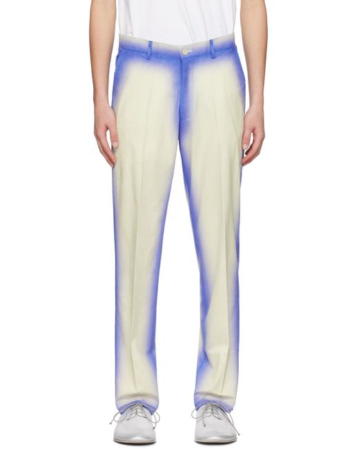 Pantalon dégradé bleu et blanc en cuir synthétique Kidsuper pour homme en coloris Blue