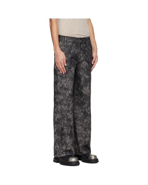 HELIOT EMIL Black Basalt Jeans for men