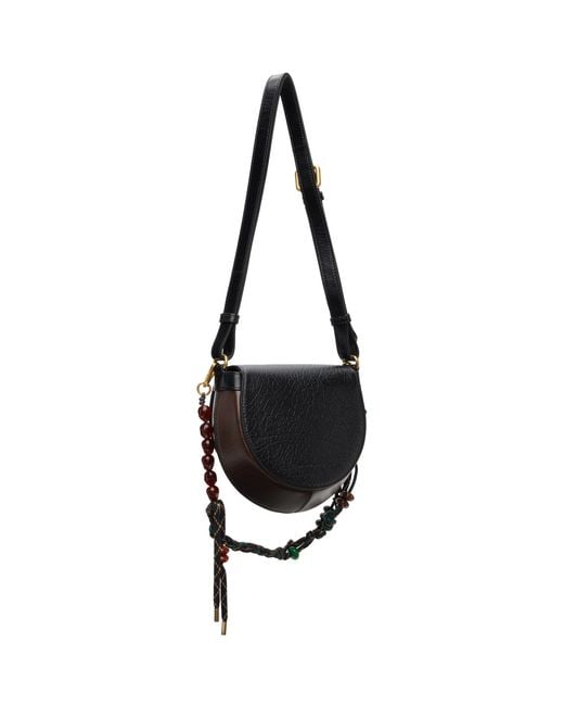 Dries Van Noten Black Small Arc Bag