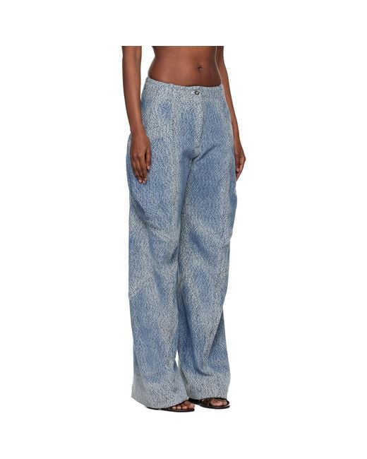 Kiko Kostadinov Blue Centennial Jeans