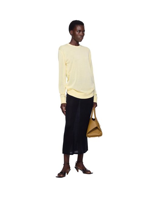 Totême Black Long-Sleeve Knit T-Shirt