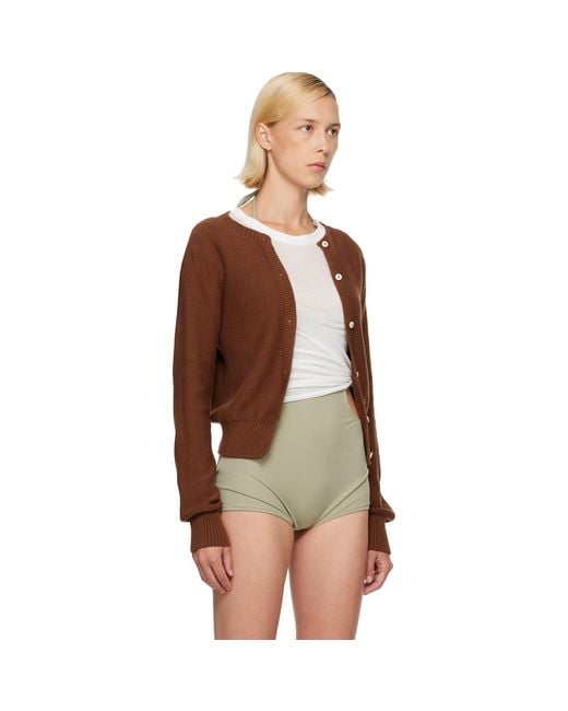 Baserange Brown Tier Cardigan