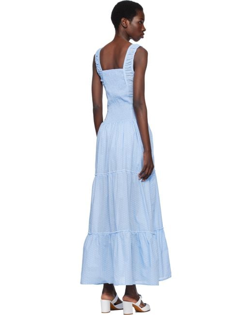 Frankie's Bikinis Black Christabelle Polka Dot Maxi Dress