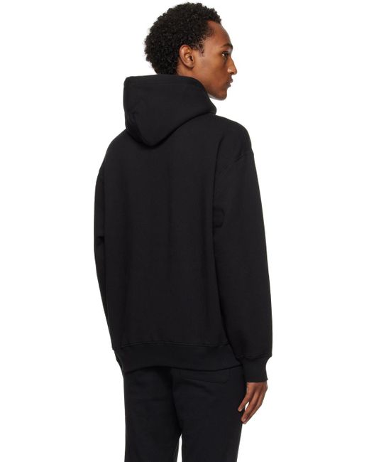 A Bathing Ape Black Embroidered Hoodie for men
