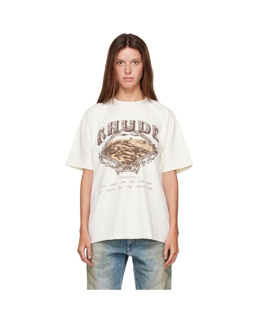 Rhude White Off- Dakar Convoy T-Shirt