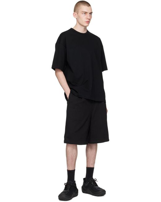 Juun.J Black Drawstring Shorts for men