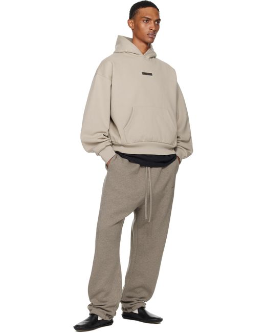 Fear Of God Natural Relaxed Fleece Piping Sweatpants for men