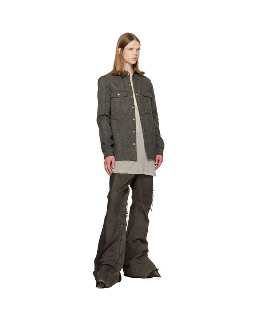 Rick Owens Black Temple Pull-On Cuffed Taquito Boots for men