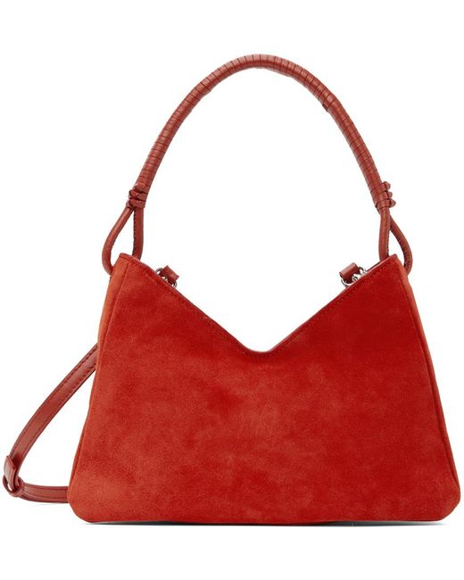 Staud Red Valerie Shoulder Bag