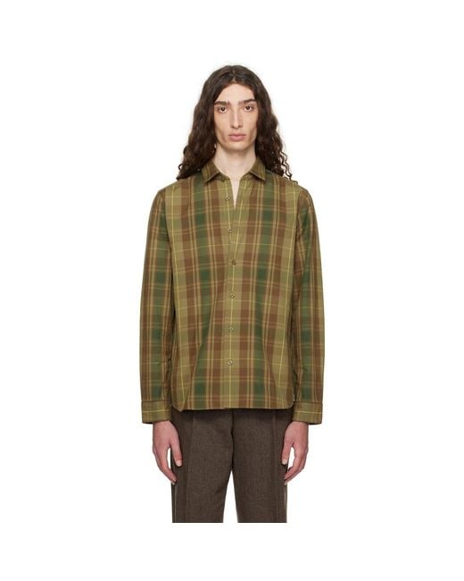 HUGO Green Check Shirt for men