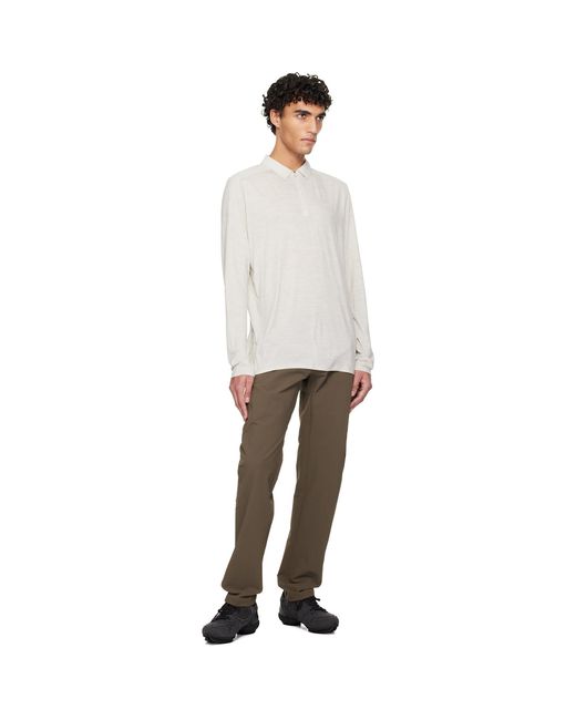 Veilance Black Frame Ls Polo for men