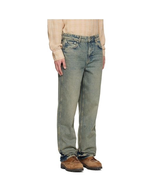 Represent Green R3 Baggy Jeans for men